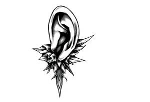 Prison ghetto ese tattoo idea behind the ear vertical tattoo idea