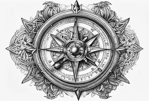 Viking compass tattoo idea