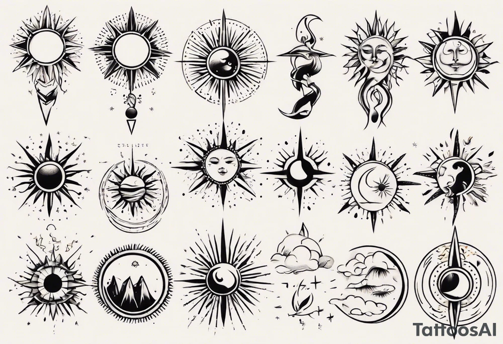 sonne tattoo idea