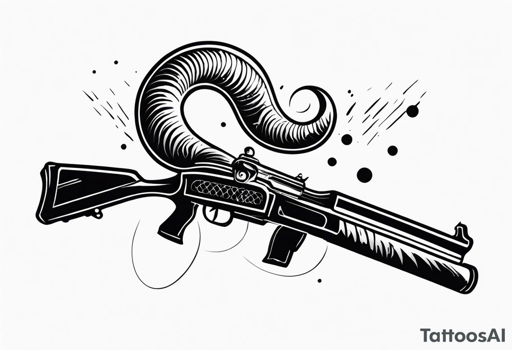 capricorn with a shotgun tattoo idea