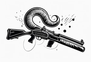 capricorn with a shotgun tattoo idea