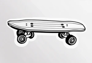 Something with a skateboard tattoo idea
