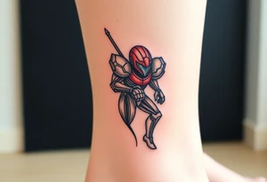 Samus Metroid pixel tattoo idea