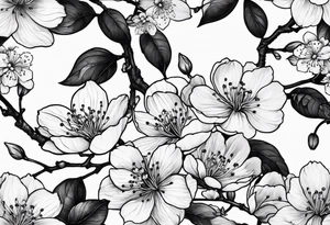cherry blossom tattoo idea