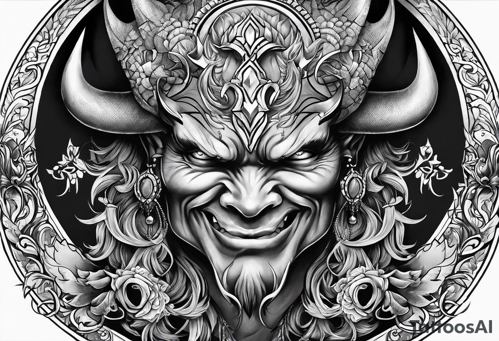 devil tattoo for the back tattoo idea