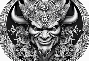 devil tattoo for the back tattoo idea