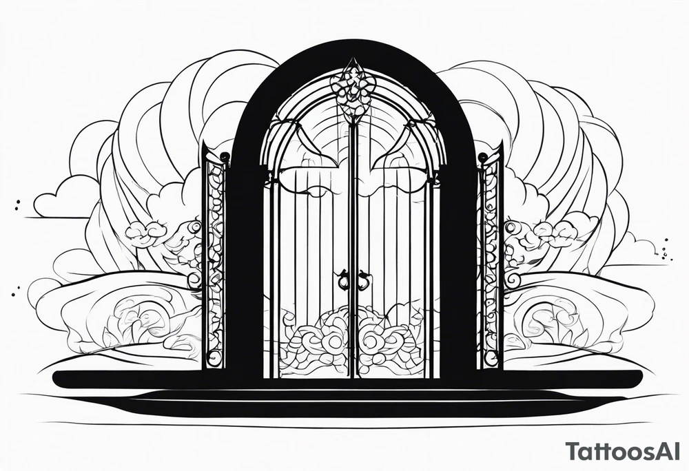 heaven gate vector tattoo idea