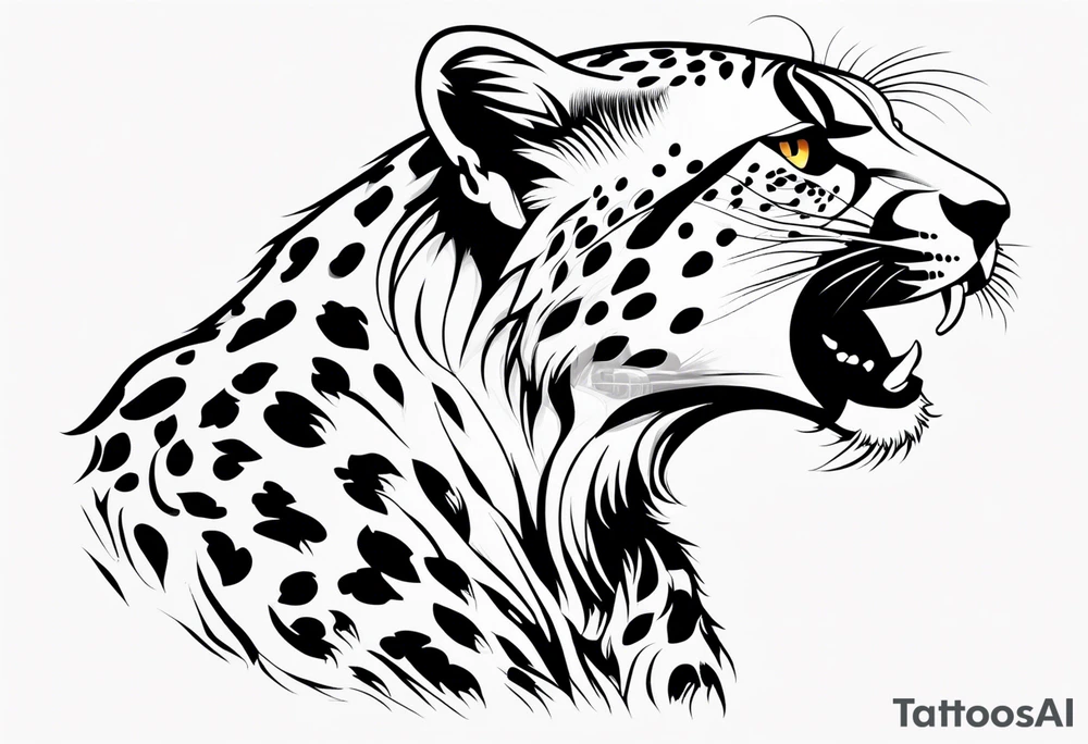 cheetah tattoo idea