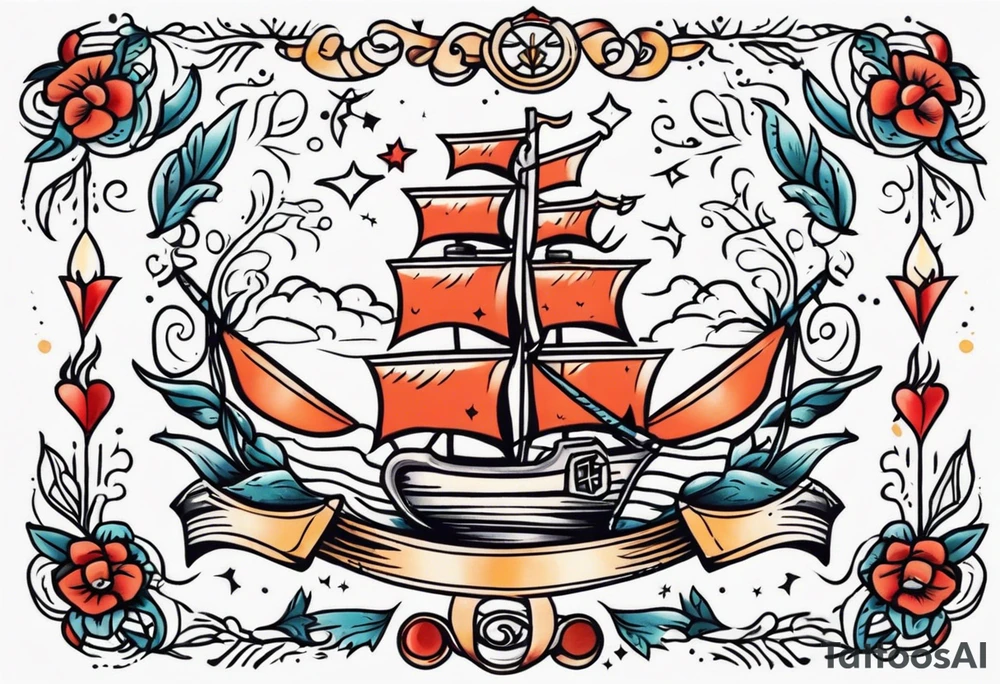 kingdom vintage tattoo style old school traditional tattoo idea