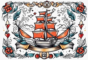 kingdom vintage tattoo style old school traditional tattoo idea