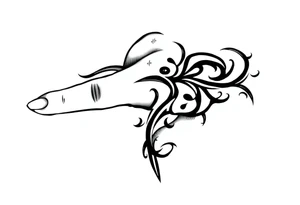 finger tattoo on the finger tattoo idea
