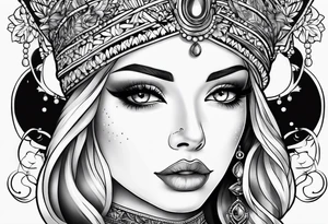 Legendary catana tattoo idea