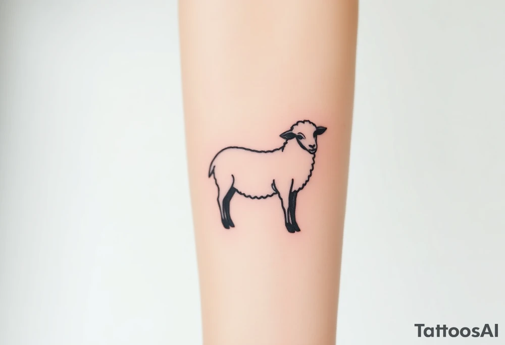 Black sheep tattoo idea