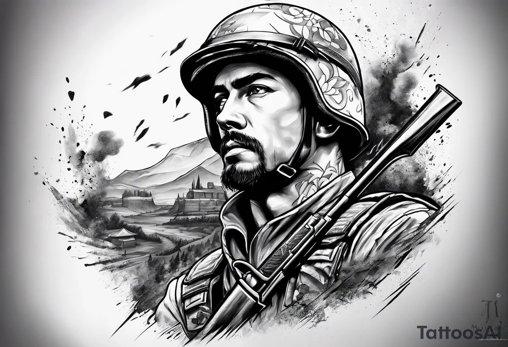 soldier tattoo idea