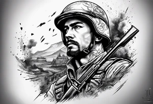 soldier tattoo idea