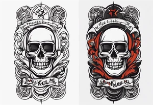 Rock a billy arm sleeve
Verschiedene Motive tattoo idea