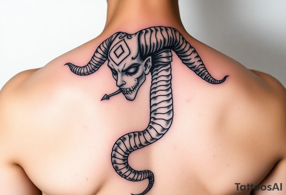 powerful medusa for women tattoo idea
