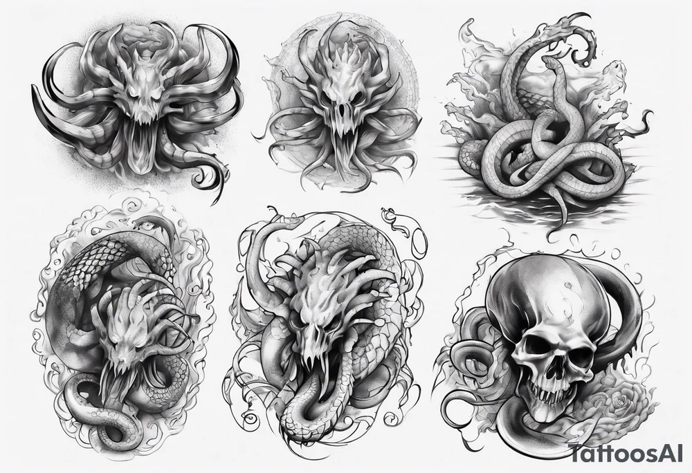 Kracken sleeve arm tattoo idea