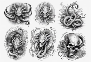 Kracken sleeve arm tattoo idea
