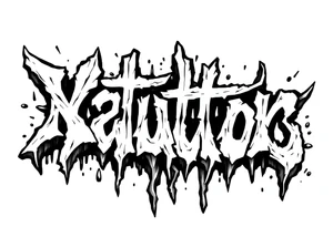 Graffiti lettering that looks like it's melting tattoo idea