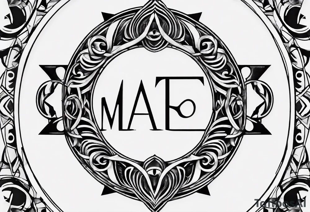 letter delta inside a chain circle, subtle, womanly, simplistic tattoo idea letter delta inside a chain circle, subtle, womanly, simplistic tattoo idea