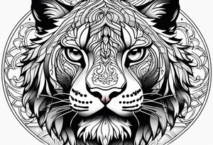 big cat tattoo idea