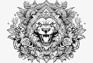 1 male powerbuff tattoo idea