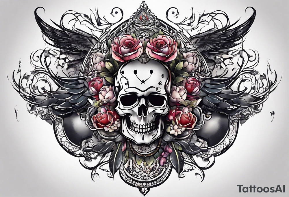 stitching together a wound tattoo idea
