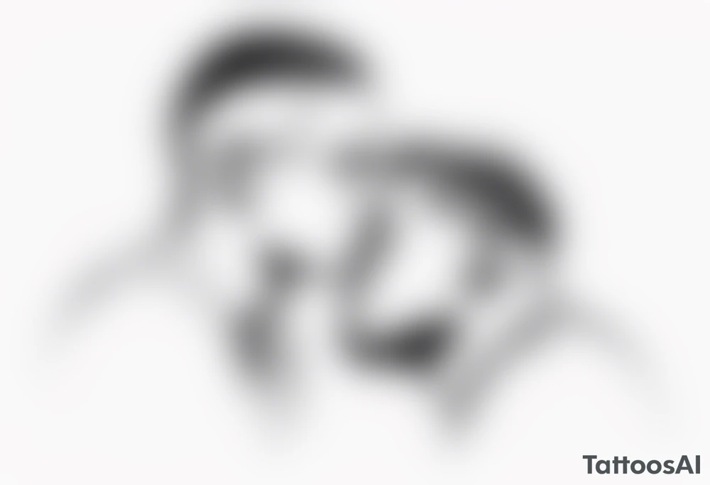 Men kissing tattoo idea