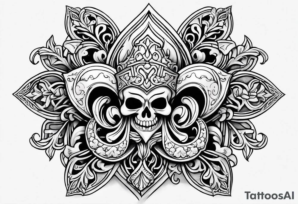 Fleur de lys celtique tattoo idea