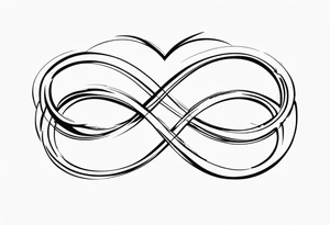 infinity love tattoo idea