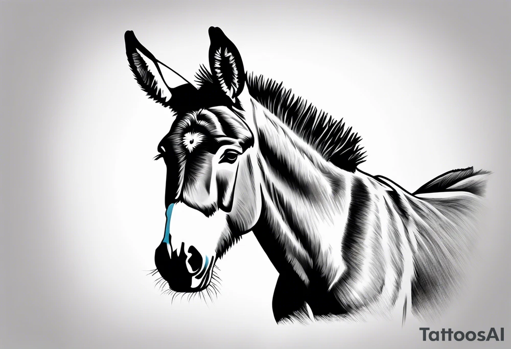 A donkey tattoo idea