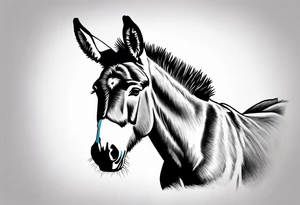 A donkey tattoo idea