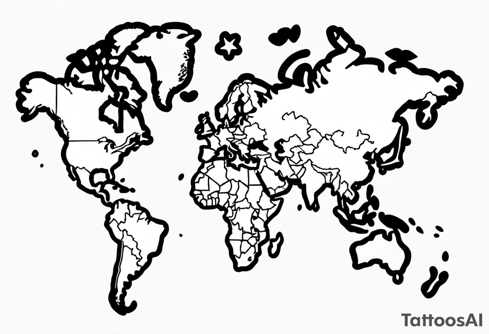 Original, España, Ecuador y Venezuela tattoo idea