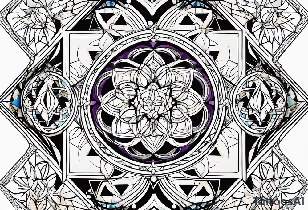 sacred geometry tattoo idea