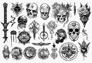 Manga que incluya instrumentos de tatuaje tattoo idea