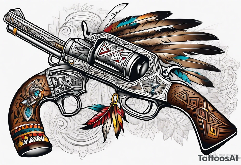 Native American Guns tattoo idea