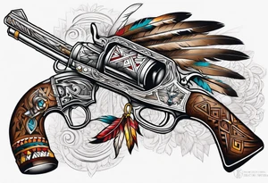 Native American Guns tattoo idea
