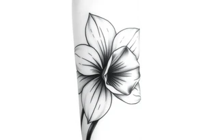 Large Narcissus on forearm tattoo idea