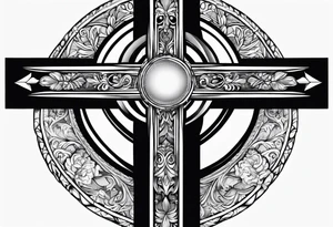 Cross of jesus tattoo idea