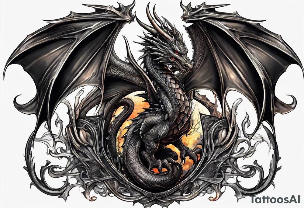 Dragon tattoo idea