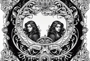 Gemini logo with stitches simple tattoo idea