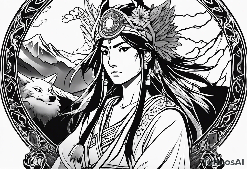 Princess momonoke tattoo idea