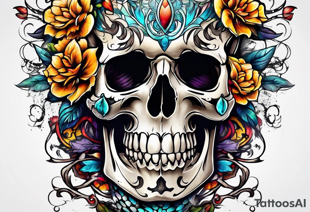 Skeleton tattoo idea