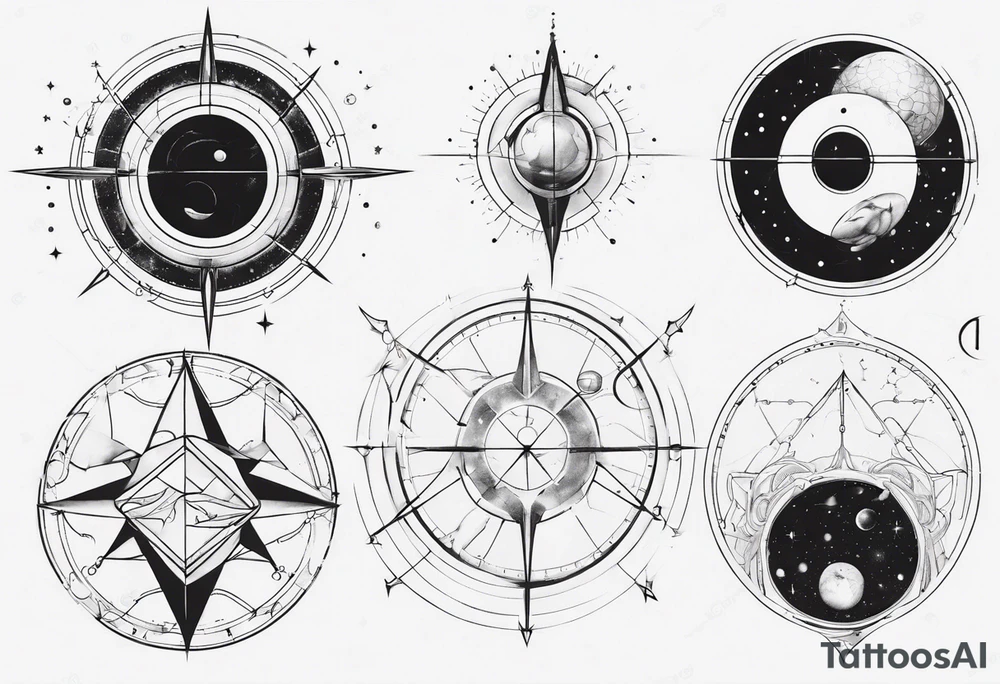 Golden ratio to space tattoo idea