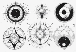 Golden ratio to space tattoo idea