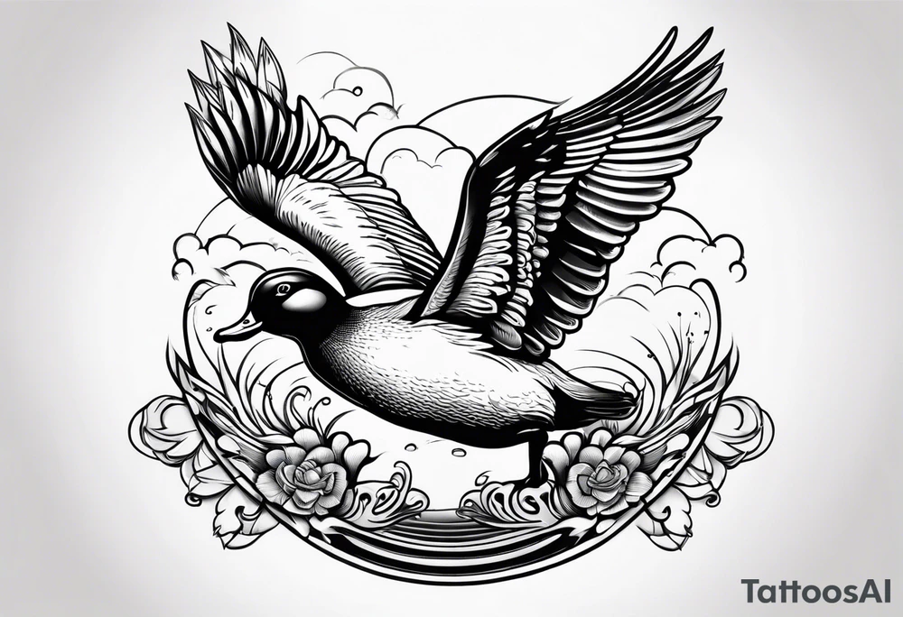 detetive particular com um pato tattoo idea
