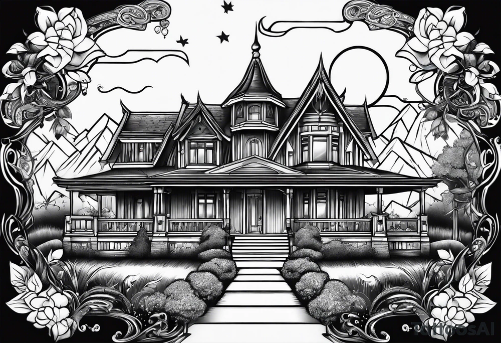 house tattoo idea