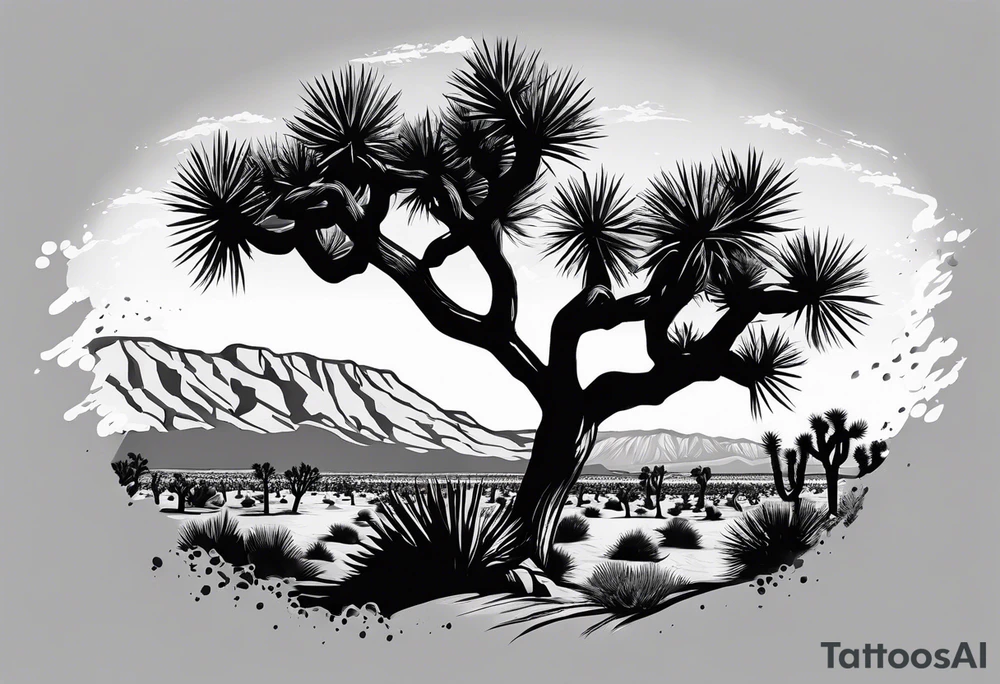 Joshua tree national park, forearm tattoo idea
