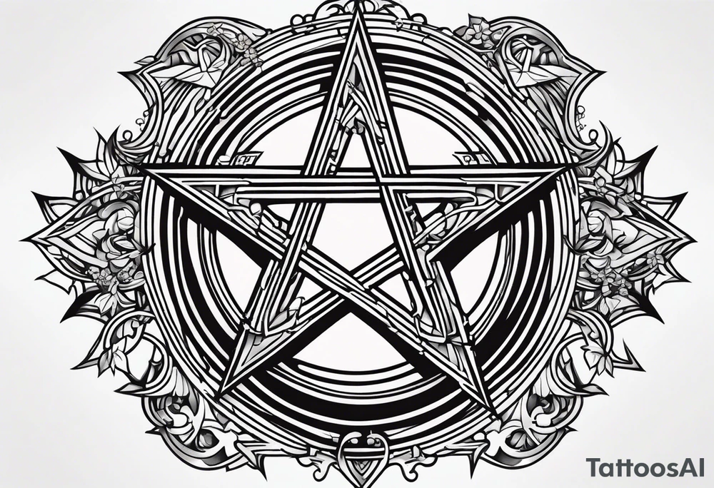 pentagram. tattoo idea